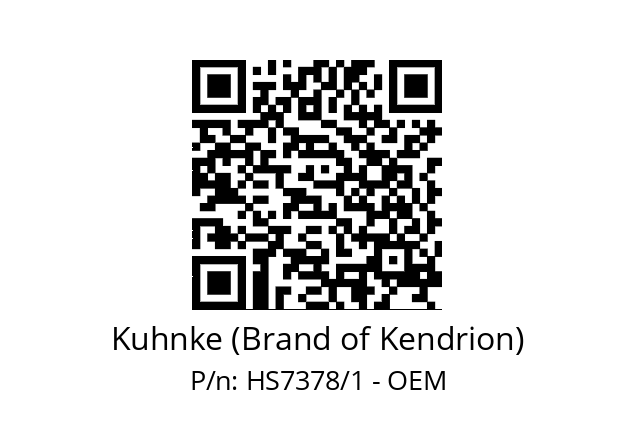   Kuhnke (Brand of Kendrion) HS7378/1 - OEM