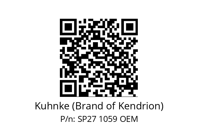   Kuhnke (Brand of Kendrion) SP27 1059 OEM