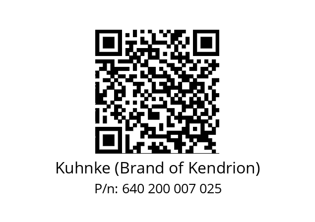   Kuhnke (Brand of Kendrion) 640 200 007 025