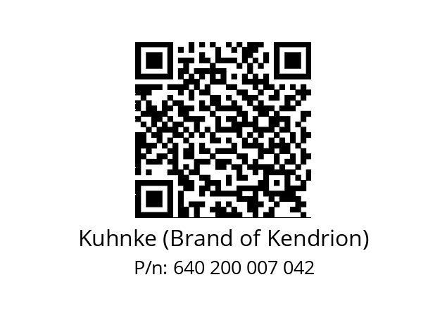   Kuhnke (Brand of Kendrion) 640 200 007 042