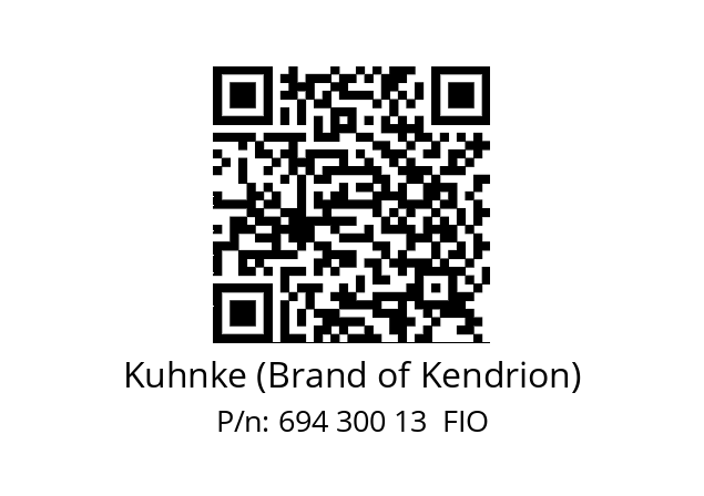   Kuhnke (Brand of Kendrion) 694 300 13  FIO