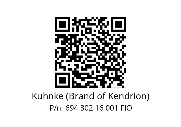   Kuhnke (Brand of Kendrion) 694 302 16 001 FIO