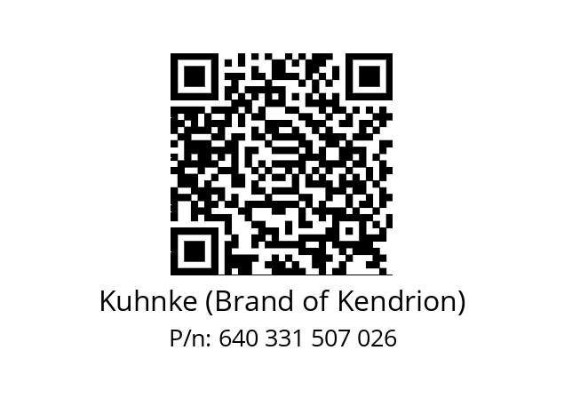   Kuhnke (Brand of Kendrion) 640 331 507 026