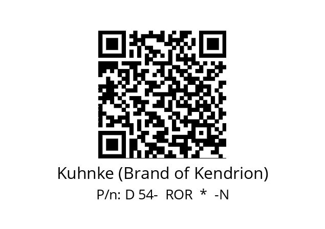   Kuhnke (Brand of Kendrion) D 54-  ROR  *  -N