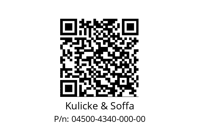   Kulicke & Soffa 04500-4340-000-00