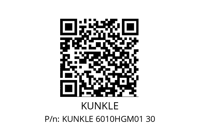   KUNKLE KUNKLE 6010HGM01 30