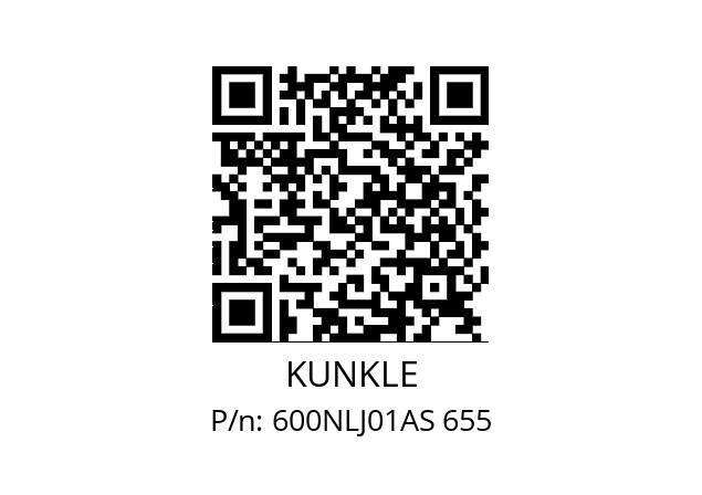   KUNKLE 600NLJ01AS 655