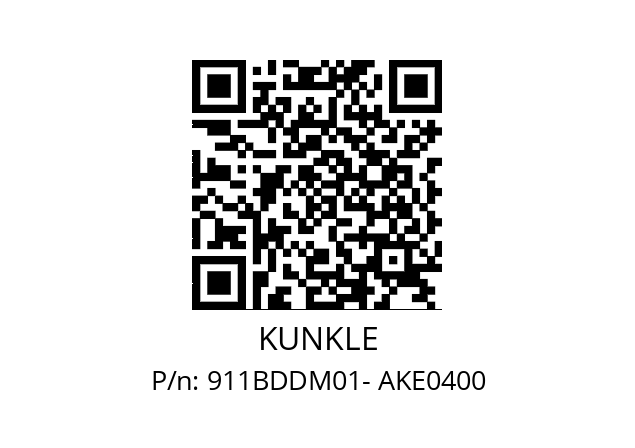   KUNKLE 911BDDM01- AKE0400