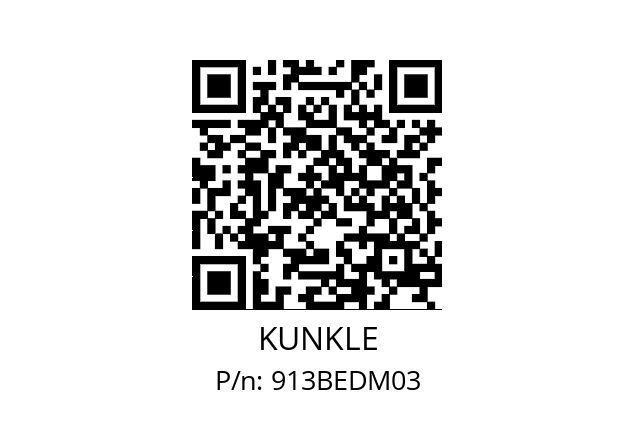   KUNKLE 913BEDM03