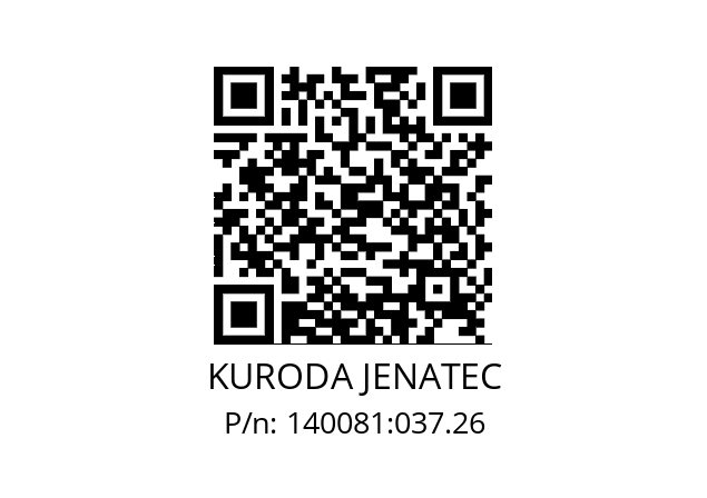   KURODA JENATEC 140081:037.26