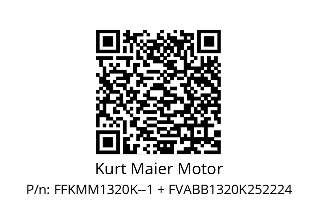   Kurt Maier Motor FFKMM1320K--1 + FVABB1320K252224