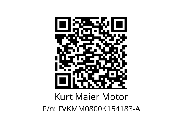   Kurt Maier Motor FVKMM0800K154183-A