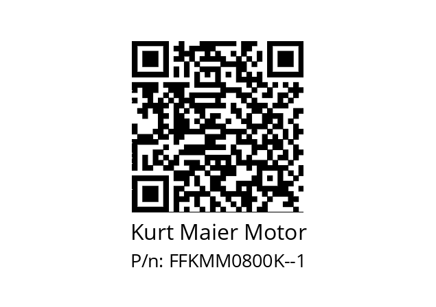   Kurt Maier Motor FFKMM0800K--1