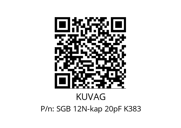   KUVAG SGB 12N-kap 20pF K383