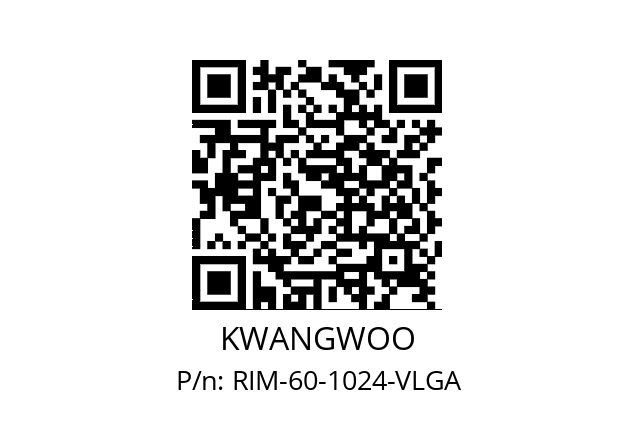   KWANGWOO RIM-60-1024-VLGA