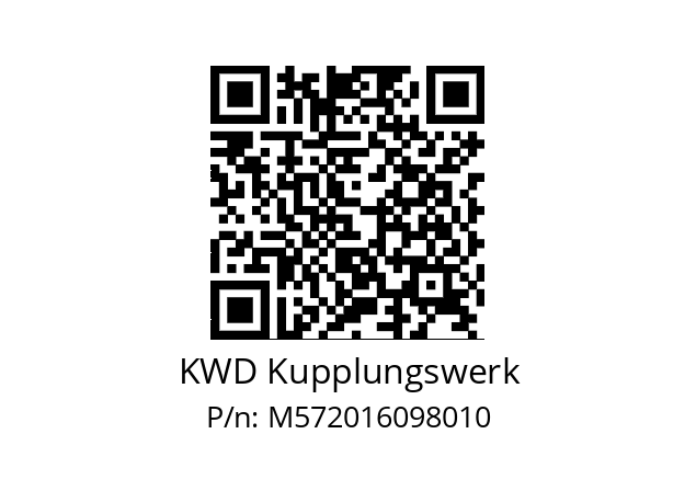   KWD Kupplungswerk M572016098010