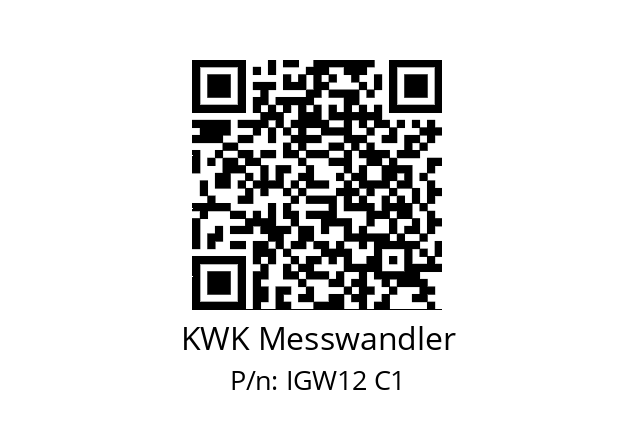   KWK Messwandler IGW12 C1