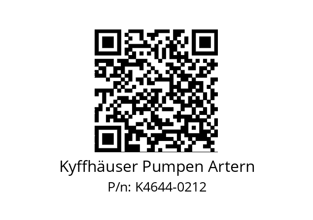   Kyffhäuser Pumpen Artern K4644-0212