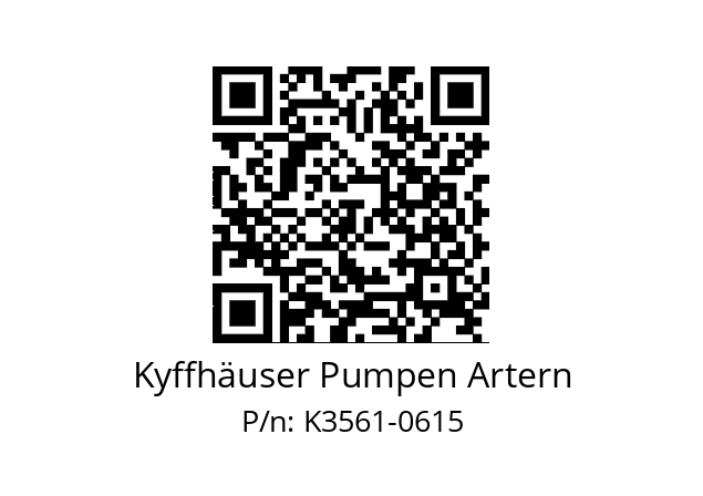   Kyffhäuser Pumpen Artern K3561-0615