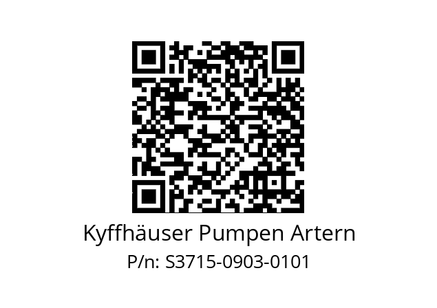   Kyffhäuser Pumpen Artern S3715-0903-0101