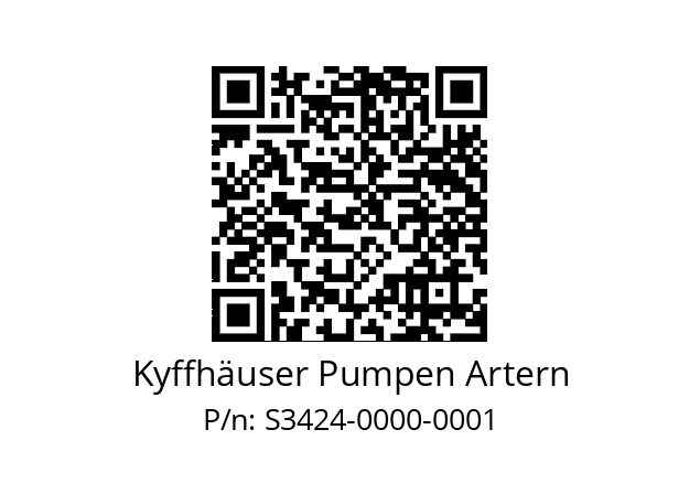   Kyffhäuser Pumpen Artern S3424-0000-0001