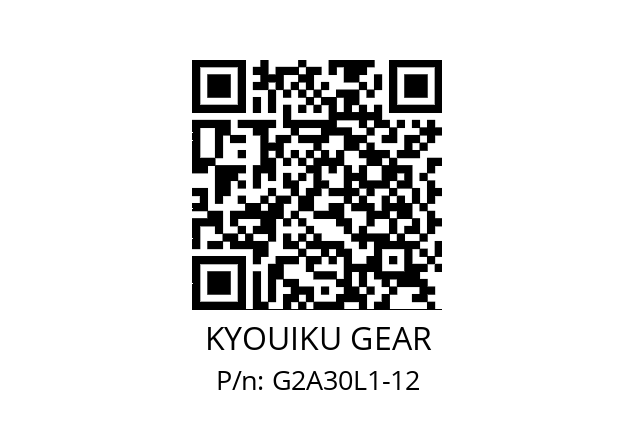   KYOUIKU GEAR G2A30L1-12