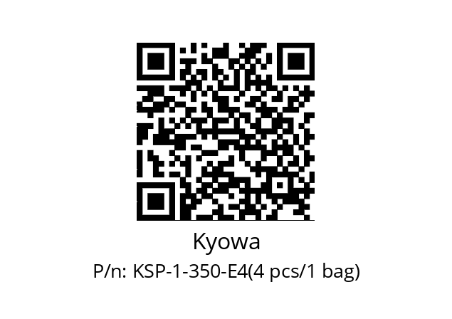   Kyowa KSP-1-350-E4(4 pcs/1 bag)