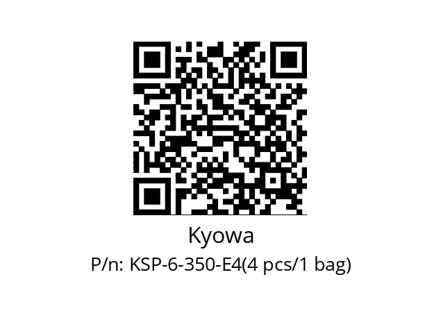   Kyowa KSP-6-350-E4(4 pcs/1 bag)