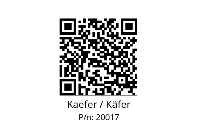   Kaefer / Käfer 20017