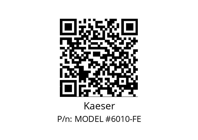   Kaeser MODEL #6010-FE