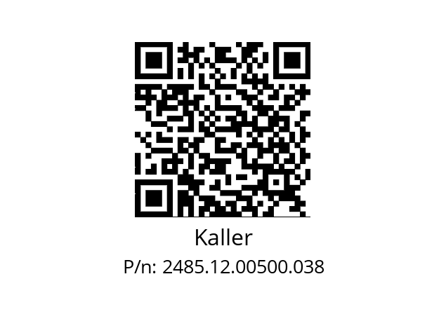   Kaller 2485.12.00500.038