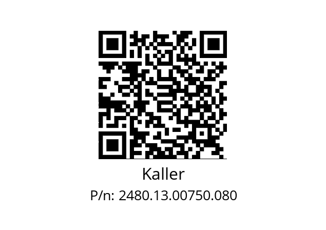   Kaller 2480.13.00750.080