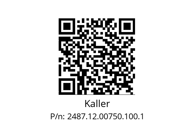   Kaller 2487.12.00750.100.1