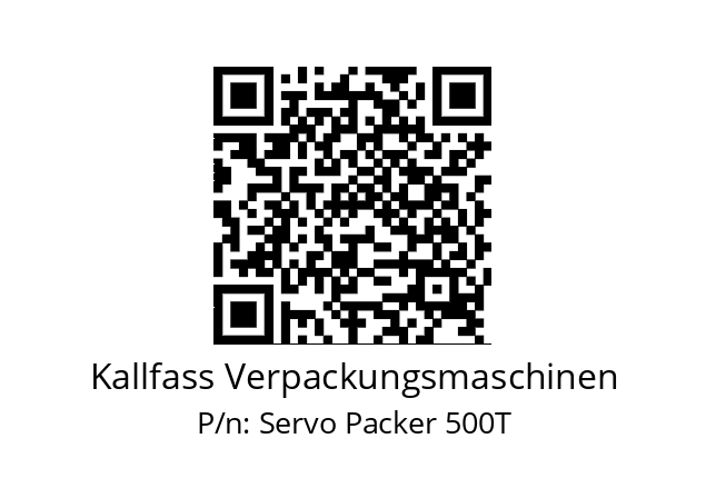   Kallfass Verpackungsmaschinen Servo Packer 500T