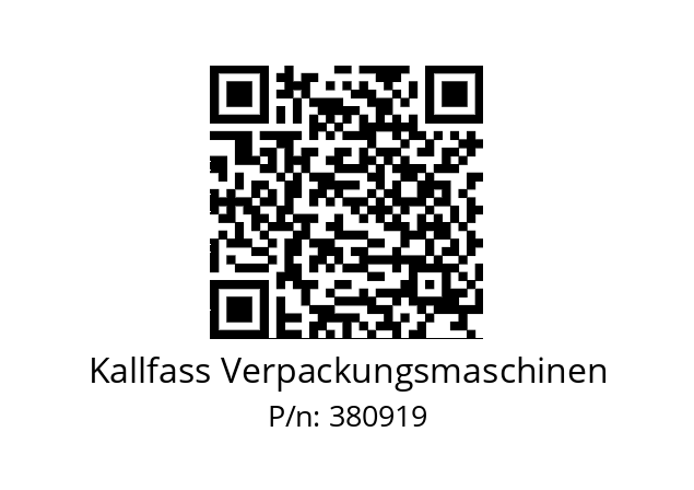   Kallfass Verpackungsmaschinen 380919