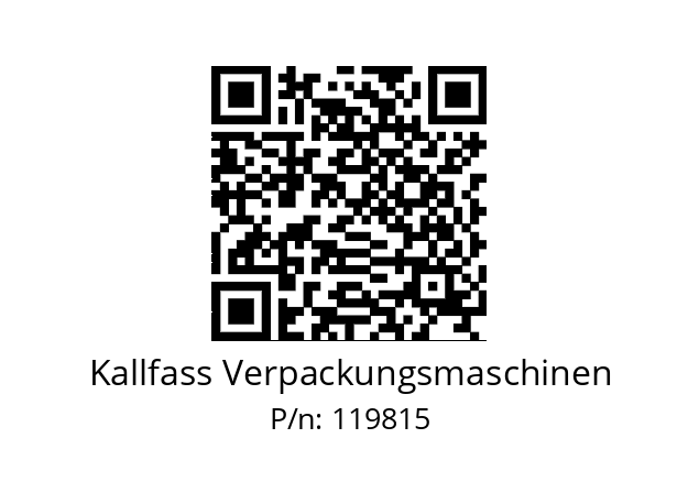   Kallfass Verpackungsmaschinen 119815