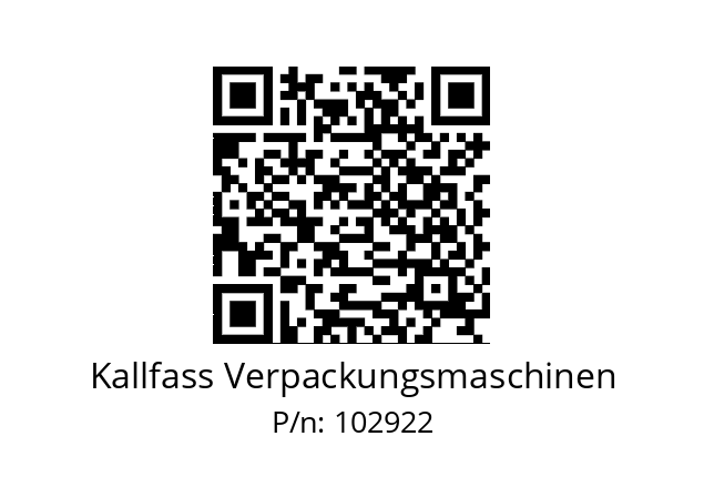   Kallfass Verpackungsmaschinen 102922