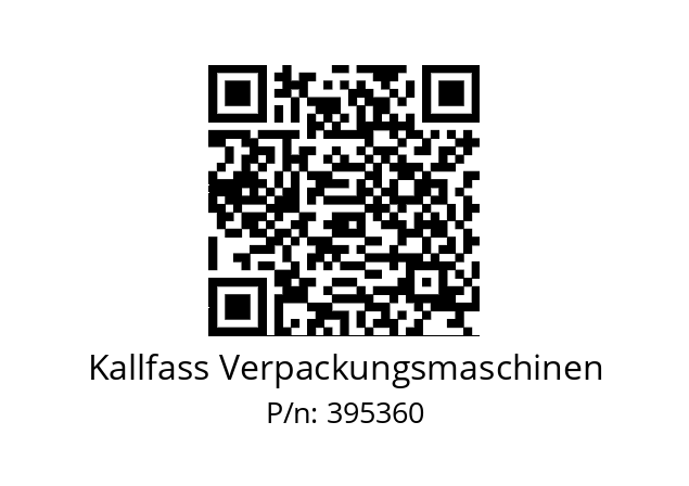   Kallfass Verpackungsmaschinen 395360