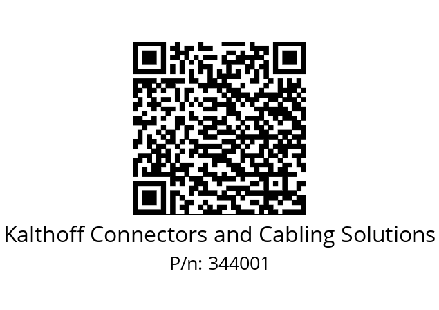   Kalthoff Connectors and Cabling Solutions 344001