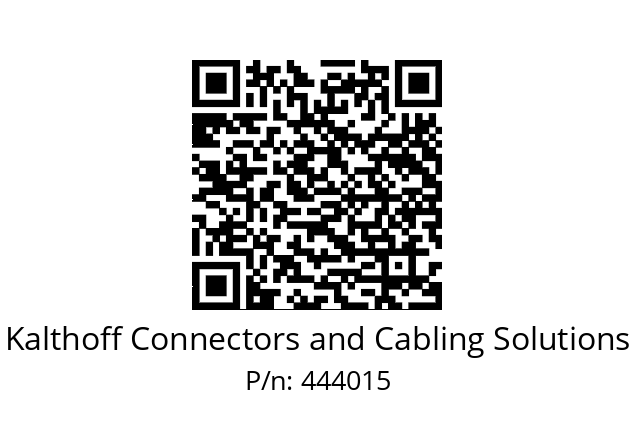   Kalthoff Connectors and Cabling Solutions 444015