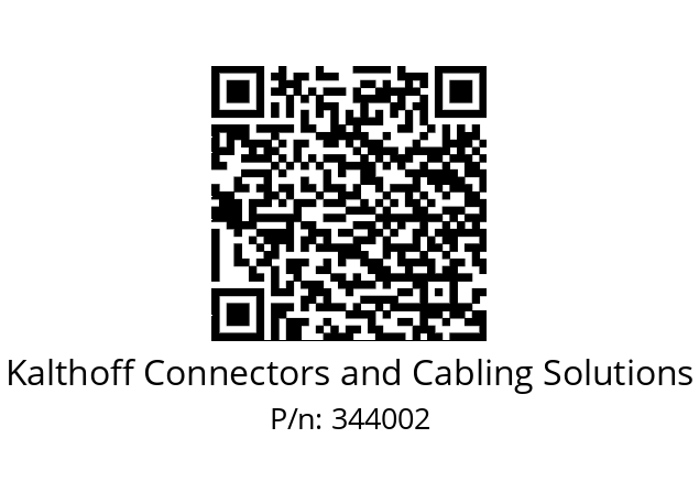   Kalthoff Connectors and Cabling Solutions 344002