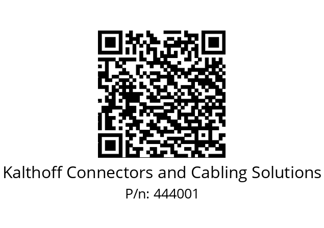   Kalthoff Connectors and Cabling Solutions 444001