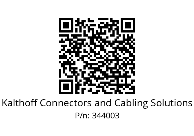   Kalthoff Connectors and Cabling Solutions 344003