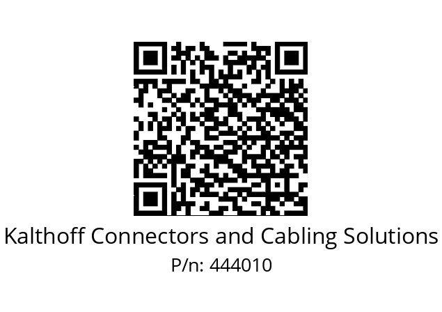   Kalthoff Connectors and Cabling Solutions 444010