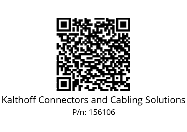   Kalthoff Connectors and Cabling Solutions 156106