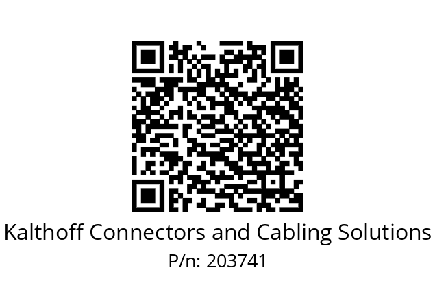   Kalthoff Connectors and Cabling Solutions 203741