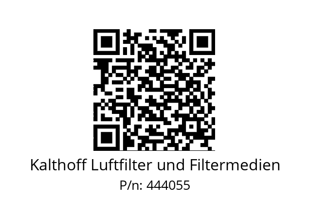   Kalthoff Luftfilter und Filtermedien 444055