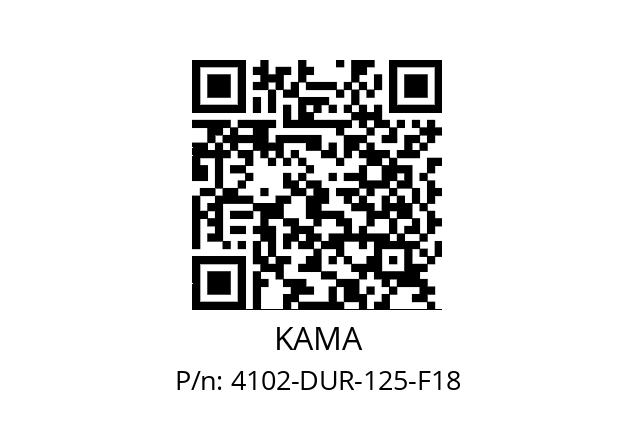   KAMA 4102-DUR-125-F18