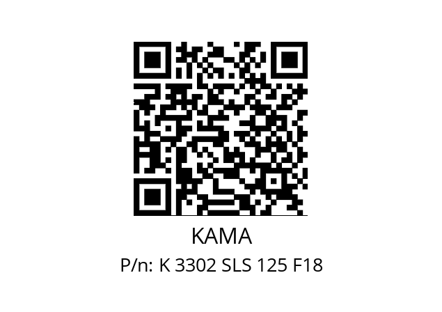   KAMA K 3302 SLS 125 F18