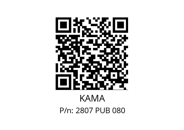   KAMA 2807 PUB 080